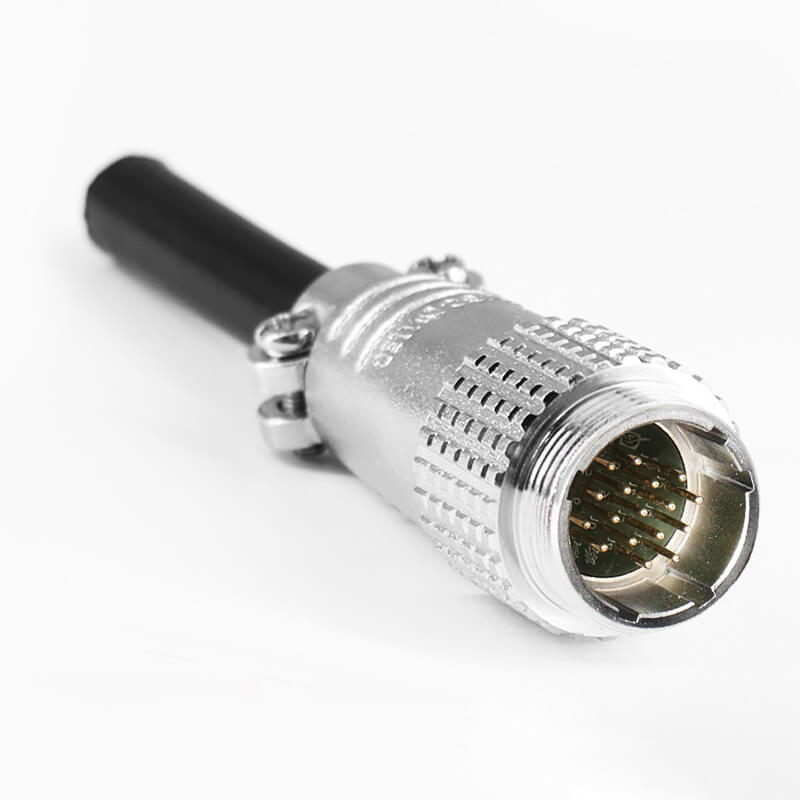 Elecbee TP24 17 Pin Aviation Connectors Male and Female Docking Cable Connector Straight Metal
